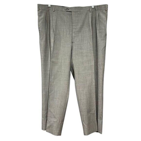 Calvin Gray Tattersall Suit Jacket Pants Men’s 50R 46W - Picture 3 of 11